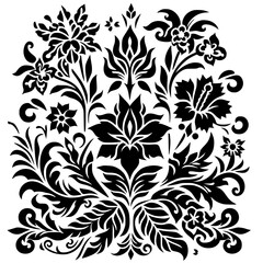 Beautiful batik silhouette