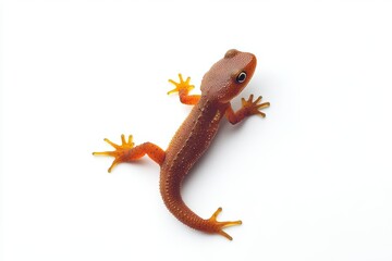 Obraz premium The following is a PNG image of a baby Himalayan Newt or Crocodile Newt (Tylototriton verrucosus). This is a species of newt found in Southeast Asia.