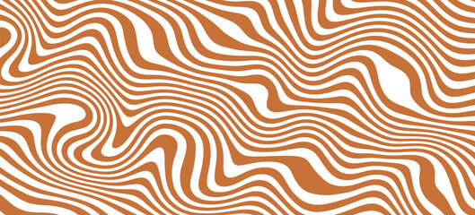 Wavy caramel abstract background. Pattern with candy texture.