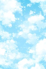 Blue watercolor painting on white paper background, art abstract surface, banner, backdrop, template, poster, wallpaper, blue watercolor painting on white paper background.