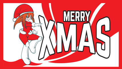 doodle pop art christmas background vector design