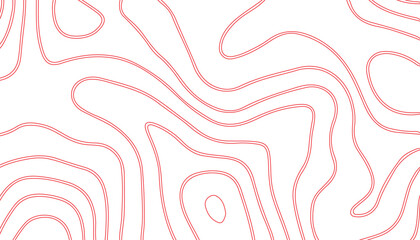 Topographic line map. Abstract circle lines background. Abstract blank detailed topographic contour map. Background of the topographic map. Line topography map contour background.