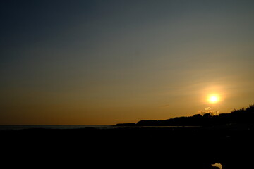 sunset over the sea