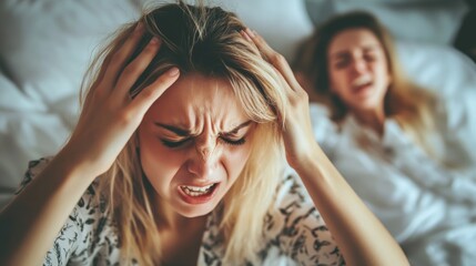 Several effects of hallucination and dizziness on a young lady with mental disorder