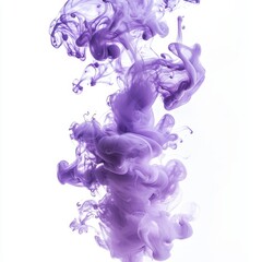 Fototapeta premium An abstract violet smoke image with a purple cloud on a transparent background.