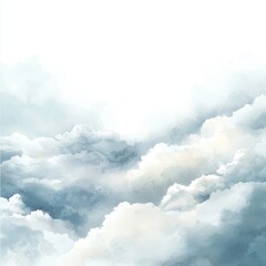 Fototapeta premium A soft white smoke cloud exploding in cloudy transparency.
