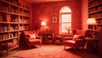 Photo interior modern design room 3d illustration;