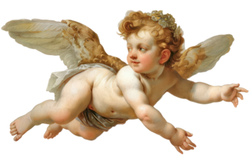 PNG  Cherub illustration renaissance classical.
