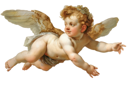 PNG  Cherub illustration renaissance classical.