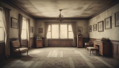 Photo interior modern design room 3d illustration;