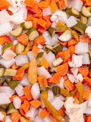 Crunchy Assortment Of Mixed Vegetable Pickles