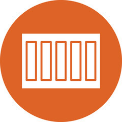 Crosswalk glyph circle icon