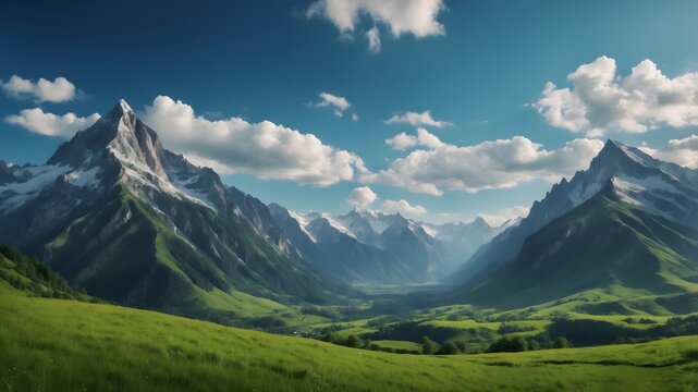 panorama of the mountains