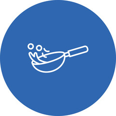 Cooking line circle icon