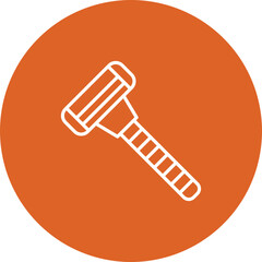 Razor line circle icon