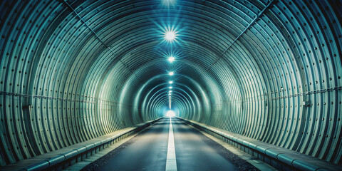 A tunnel within a tunnel, symbolizing multiple layers or hidden depths, tunnel, underground, pathway, mystery