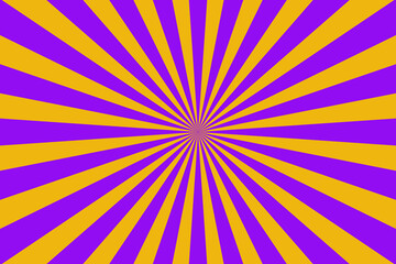 Purple and orange sunburst background vector design. comic background with retro rays.sunburst pattern background.