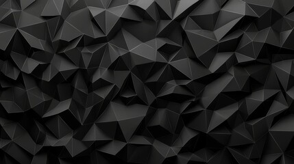 Obraz premium Abstract black white dark gray background. Geometric pattern shape. Line triangle polygon angle. Gradient. Shadow. Matte. Rough grain grunge. Design. Template. Presentation.