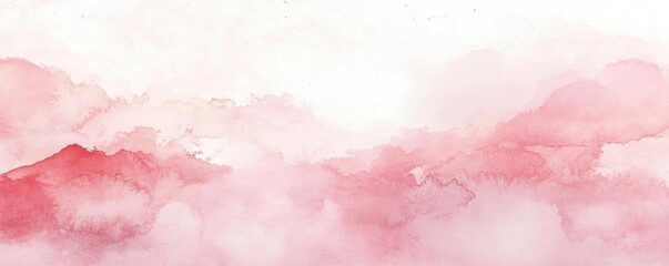 Obraz premium A soft, dreamy watercolor background featuring gentle hues of pink and white, perfect for artistic or romantic projects.