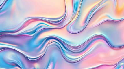 Fototapeta premium This holographic foil cover has soft pastel colors with a blurry abstract background.