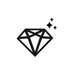 Diamond Icon. shinny diamond