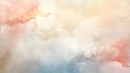 Fototapeta premium A serene watercolor abstraction featuring soft pastel hues merging beautifully, perfect for backgrounds and digital designs.