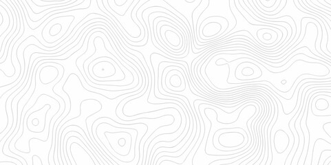 Abstract topo map seamless wave topography map pattern camping grid cartography diagram black and white geometric carve wave line. landscape topography line map wavy texture design background.