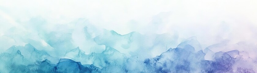 Obraz premium A serene watercolor abstract background featuring soft blue and teal shades, perfect for art, design, or calming visuals.