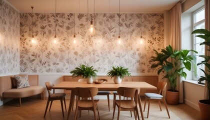 Photo interior modern design room 3d illustration;
