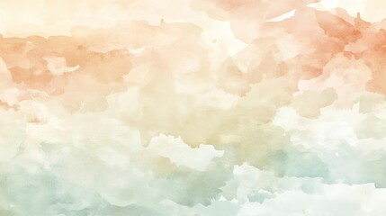 Obraz premium Soft, soothing pastel watercolor background ideal for art, design, or creative projects, evoking a sense of calm and serenity.