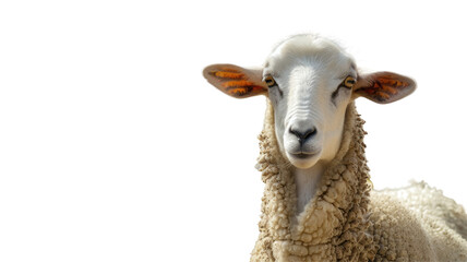 Obraz premium Woolly Sheep Isolated Photo Png