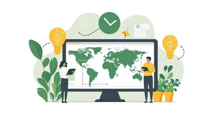 Fototapeta premium Business Sustainability Goals and Social Impact