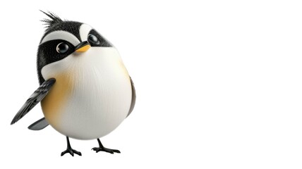Obraz premium Black-capped Chickadee Bird Isolated Png.