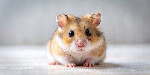 Adorable baby hamster exploring its surroundings, cute, small, fluffy, rodent, pet, animal, fur, playful, curious, hamster