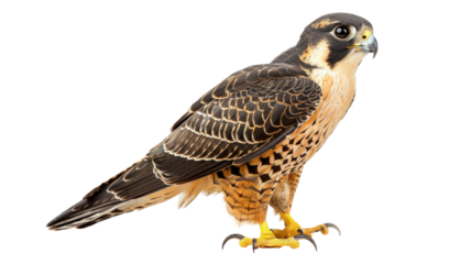 Aggressive Bird of Prey (Falcon) Character Png.