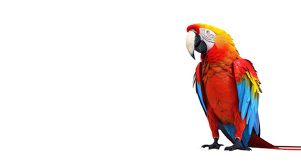 Fototapeta premium Cute Macaw Parrot Character Isolated on Png Background