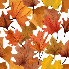 Fototapeta premium Beautiful yellow red and orange leaves in an autumn