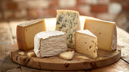 an attractive and sophisticated cover for a cheese company brochure