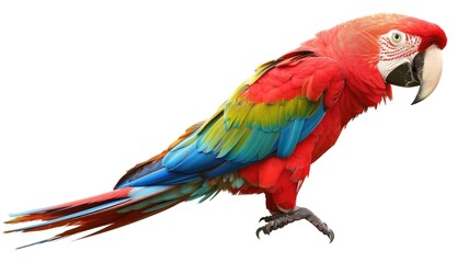 Obraz premium Macaw Parrot Isolated on Png Background.