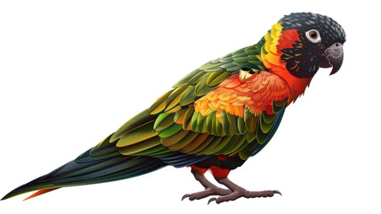 Obraz premium Macaw Parrot Isolated on Png Background.