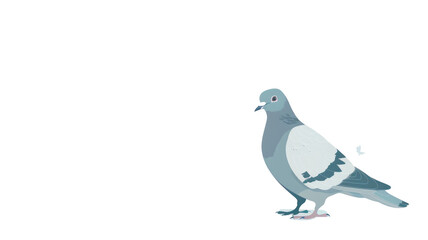 Fototapeta premium Pigeon Isolated on Png Background.