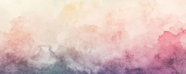Obraz premium Delicate abstract texture with soft watercolor hues blending in pink, purple, and cream tones, perfect for backgrounds.