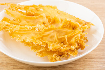 A plate of fish maw and cod fish maw