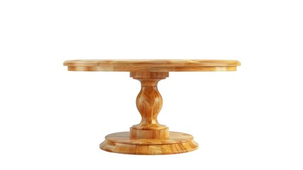  Vintage Furniture of Wooden Stool and Table Isolated on Png Background.