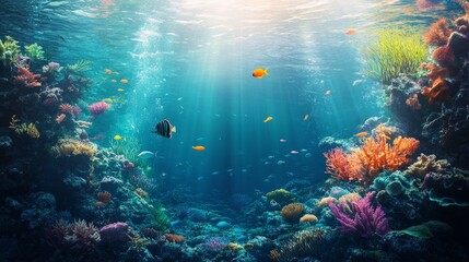 Naklejka premium Grilled salmon kebabs with colorful bell peppers and onions, served alongside a fresh salad and a squeeze of lemon.