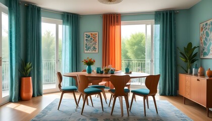 Photo interior modern design room 3d illustration;