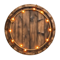 Fototapeta premium wooden decorative element and lamp model 53