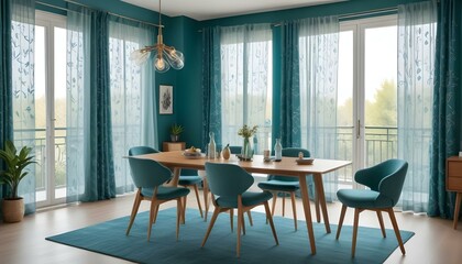 Obraz premium Photo interior modern design room 3d illustration;