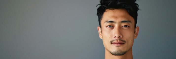 Portrait of a young man with short dark hair, looking directly at the camera with a neutral expression.