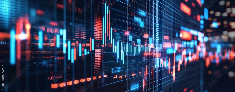 Aufkleber the perfect background for tech processes, neural networks, stock, data transfers and security, digi